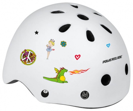 Детский шлем Powerslide Allround Kids белый с доставкой почтой по Беларуси и транспортной компанией по России
